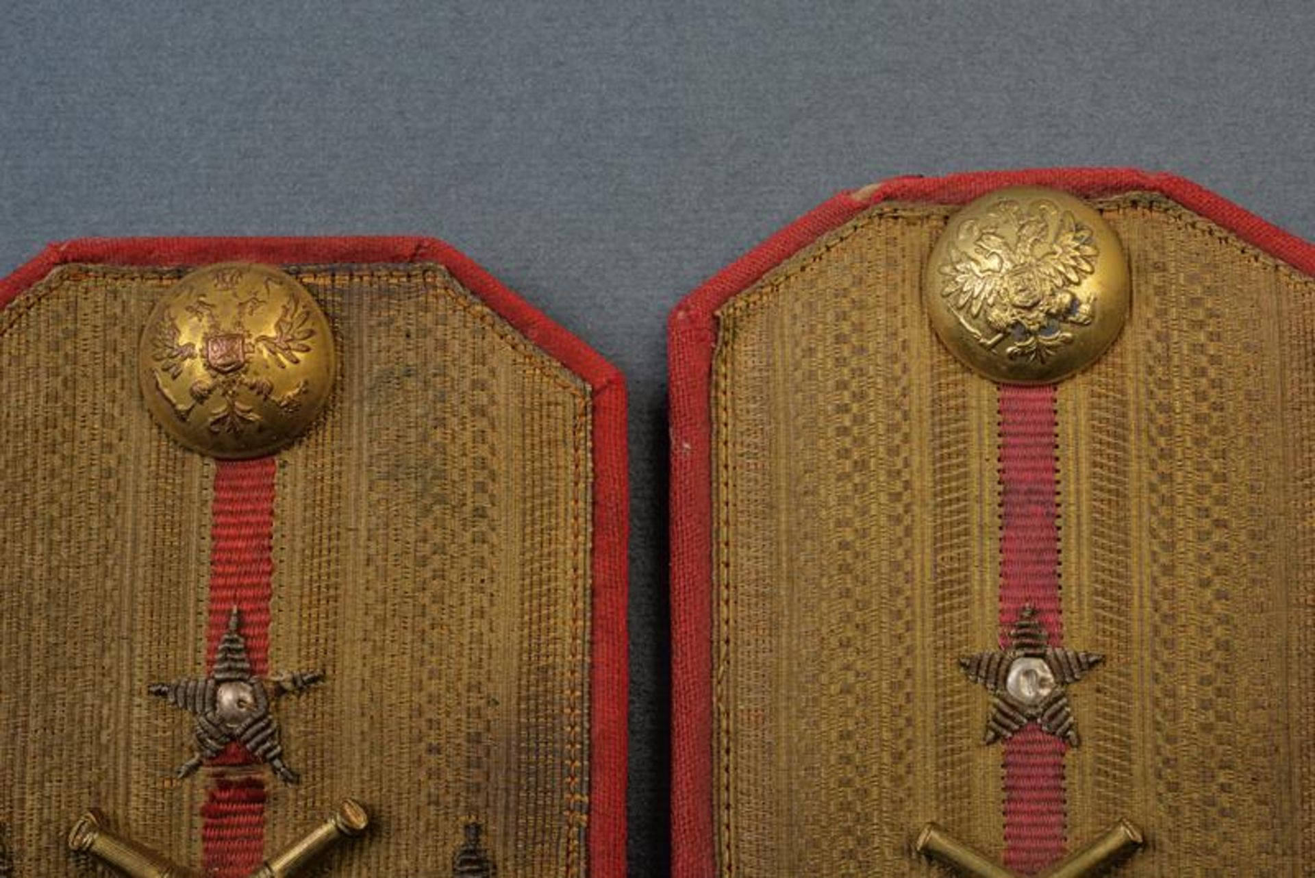 A pair of officer's shoulder boards from the 23rd Mortar regiment - Bild 2 aus 3