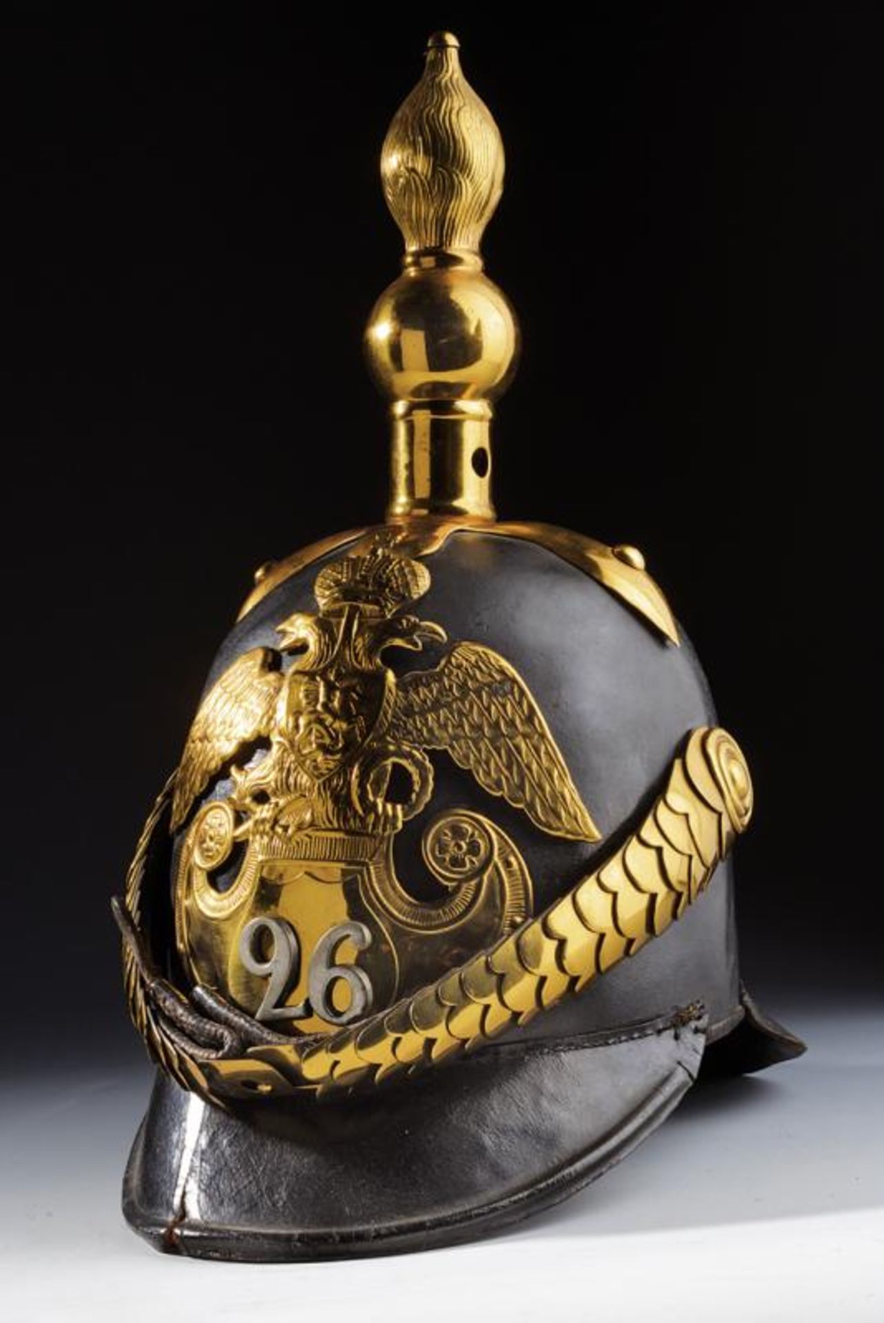 A very scarce 1844 model helmet of the 26th Infantry Regiment Mogilevsky