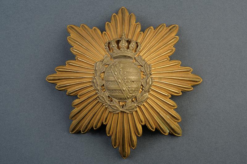 A badge for Saxon Guard's helmet