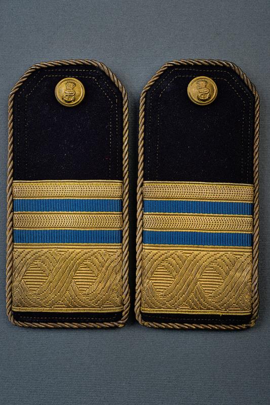 A pair of shoulder boards of a second class k.k Marine Oberkommissar