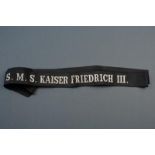 A navy cap ribbon SMS Kaiser Friedrich III