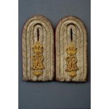 A pair of officer's shoulder boards