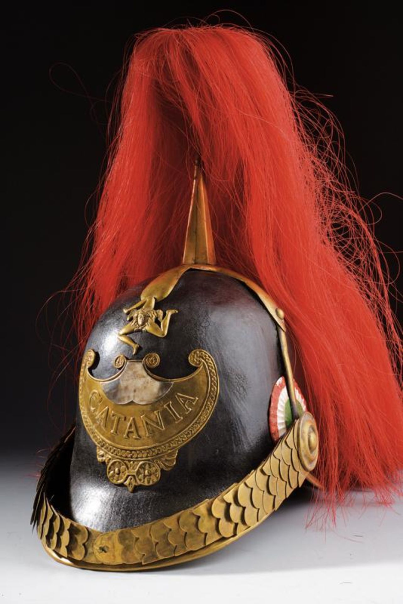 A Catania Civic Guard's helmet