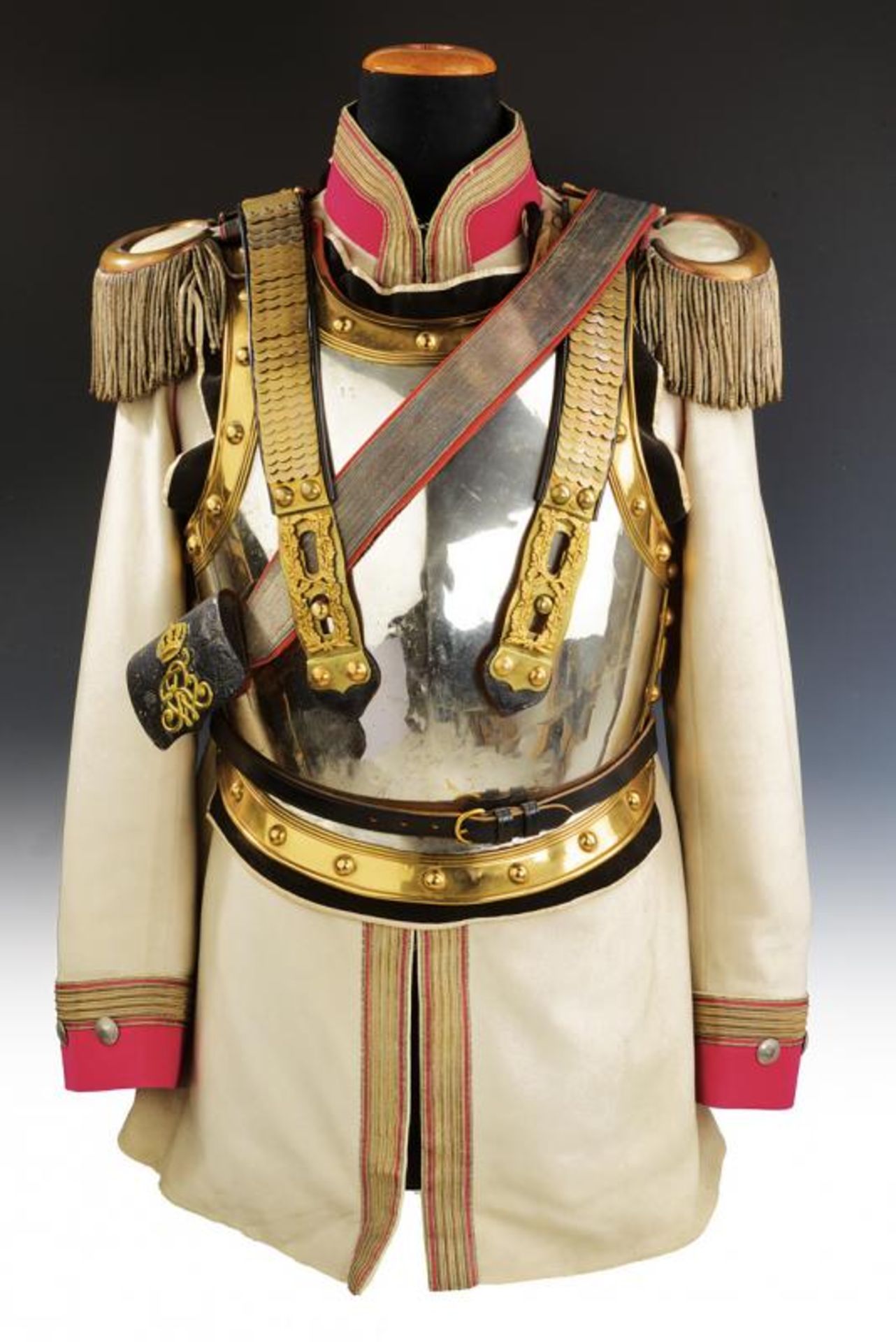 A very scarce officer's Koller and cuirass of the 4th Cuirassiers