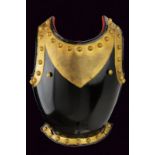 An 1850 model cuirass breast plate for a cuirass officer