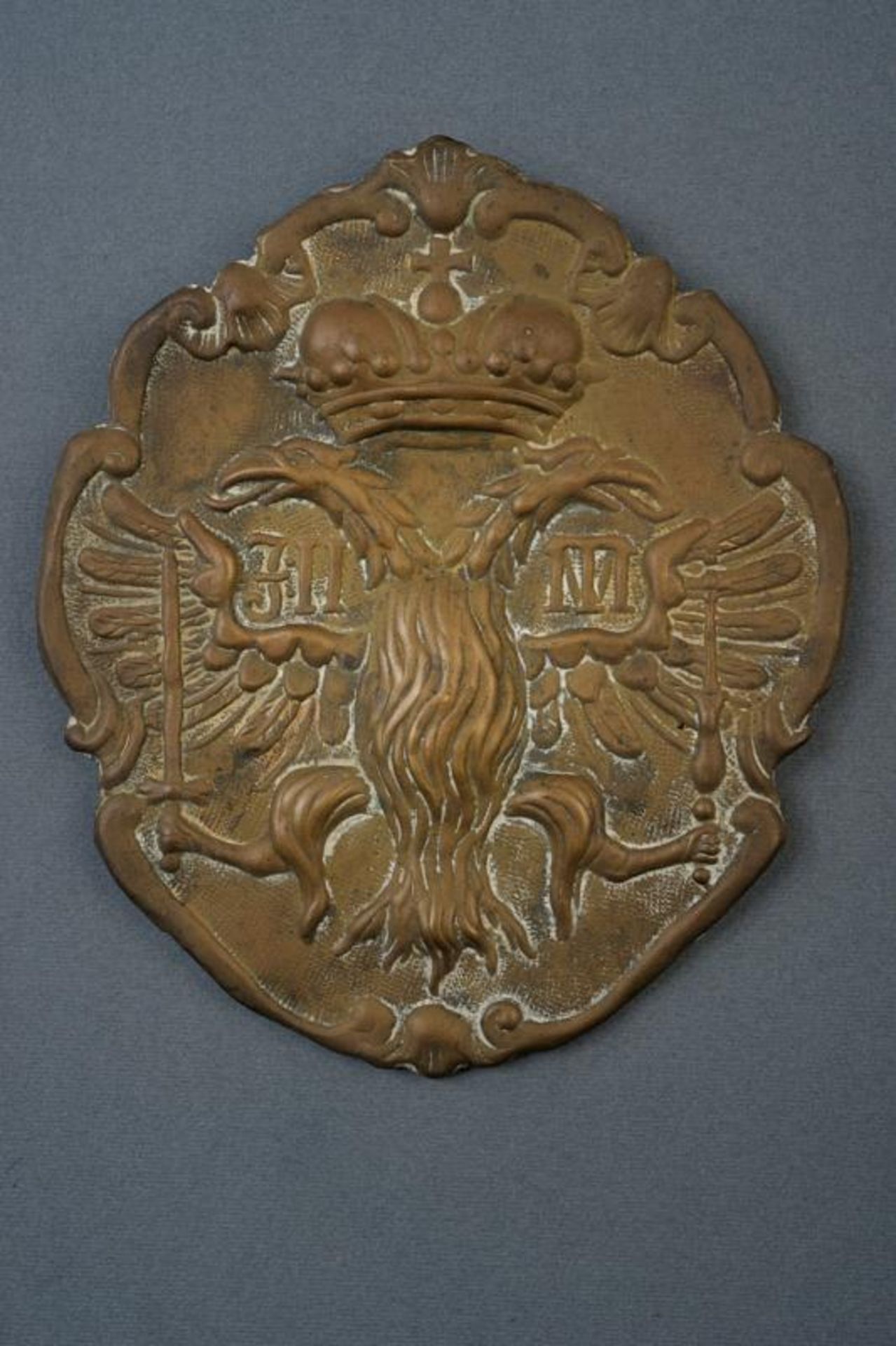 A Helmet badge from the period Francis II an Maria Theresa