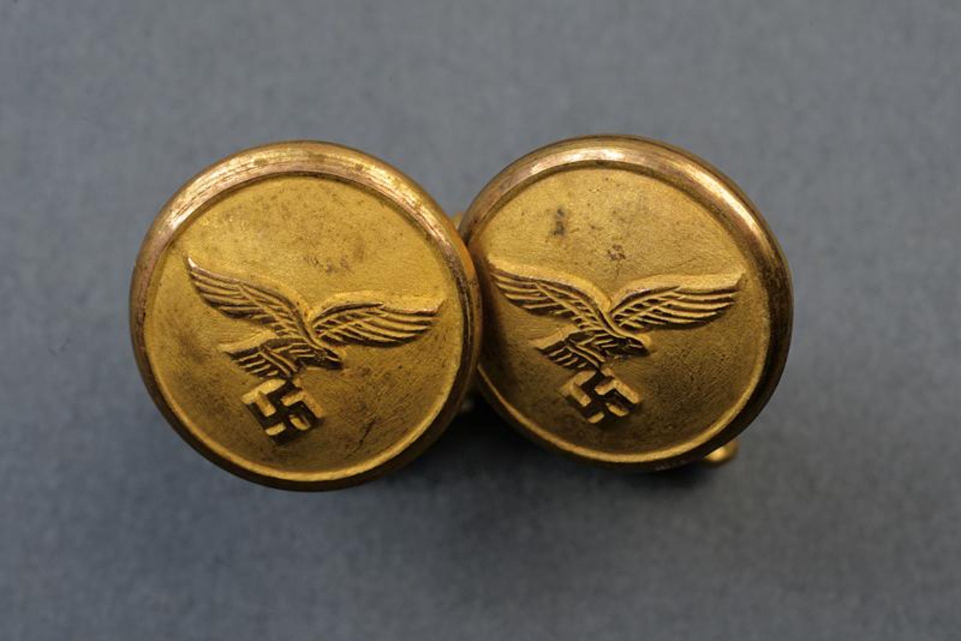 A pair of cufflinks of an air force officer