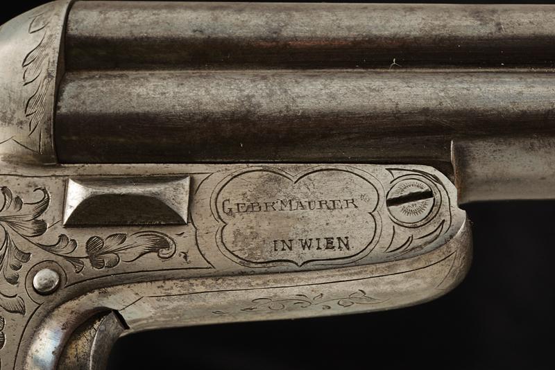 A Sharps type four barrelled rim-fire pistol by Maurer - Image 4 of 5