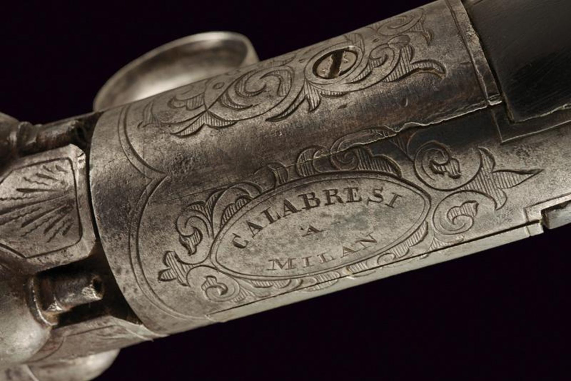 A rare pepperbox revolver by Calabresi - Bild 4 aus 5