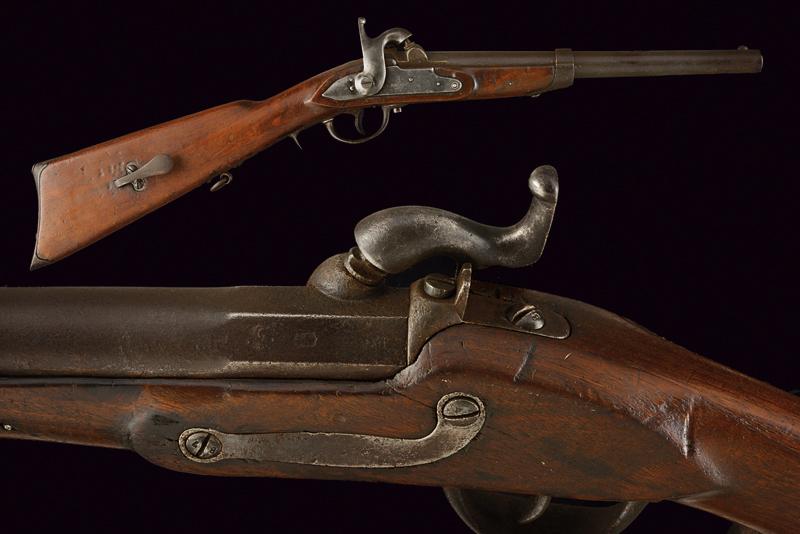 A rare 1860 model cavalry percussion carbine