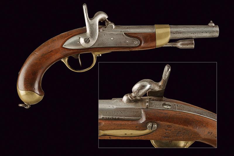 An 1822 T bis model percussion pistol