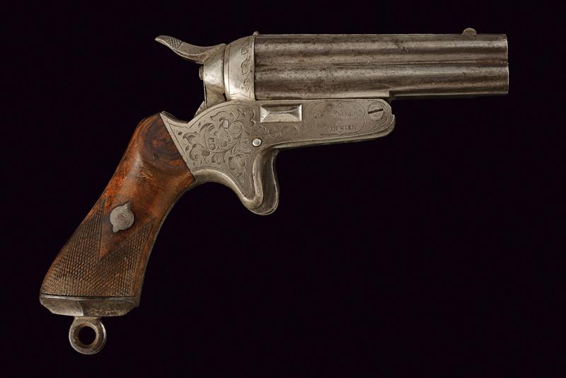 A Sharps type four barrelled rim-fire pistol by Maurer - Image 5 of 5