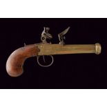 A naval flintlock pocket pistol