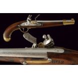 A cavalry flintlock pistol mod. 1798 of rare Brescia production