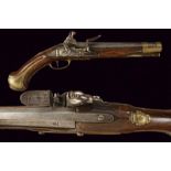 An officer's flintlock pistol signed P. Girard