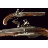 A flintlock pistol