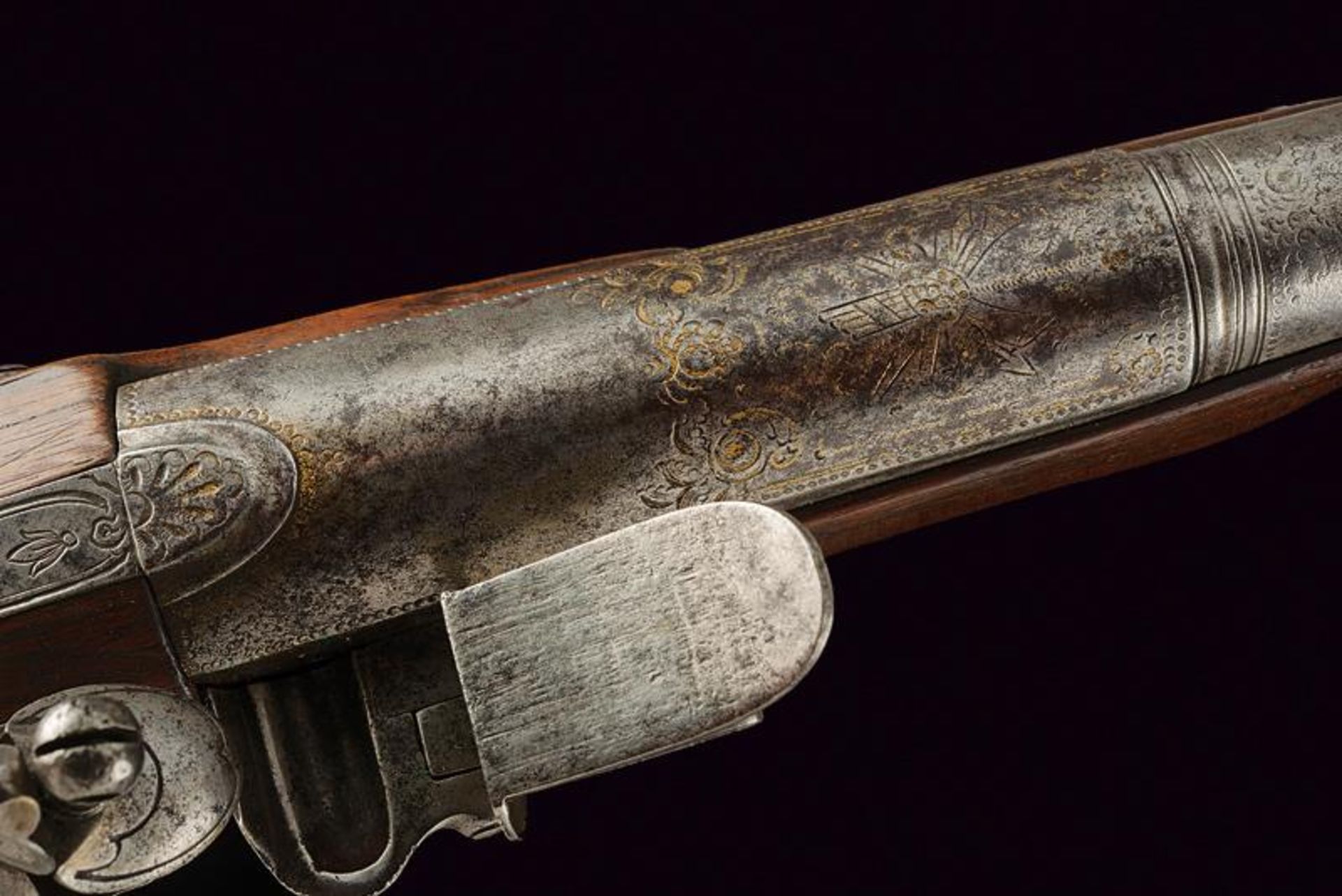 A pair of flintlock pistols - Bild 3 aus 6