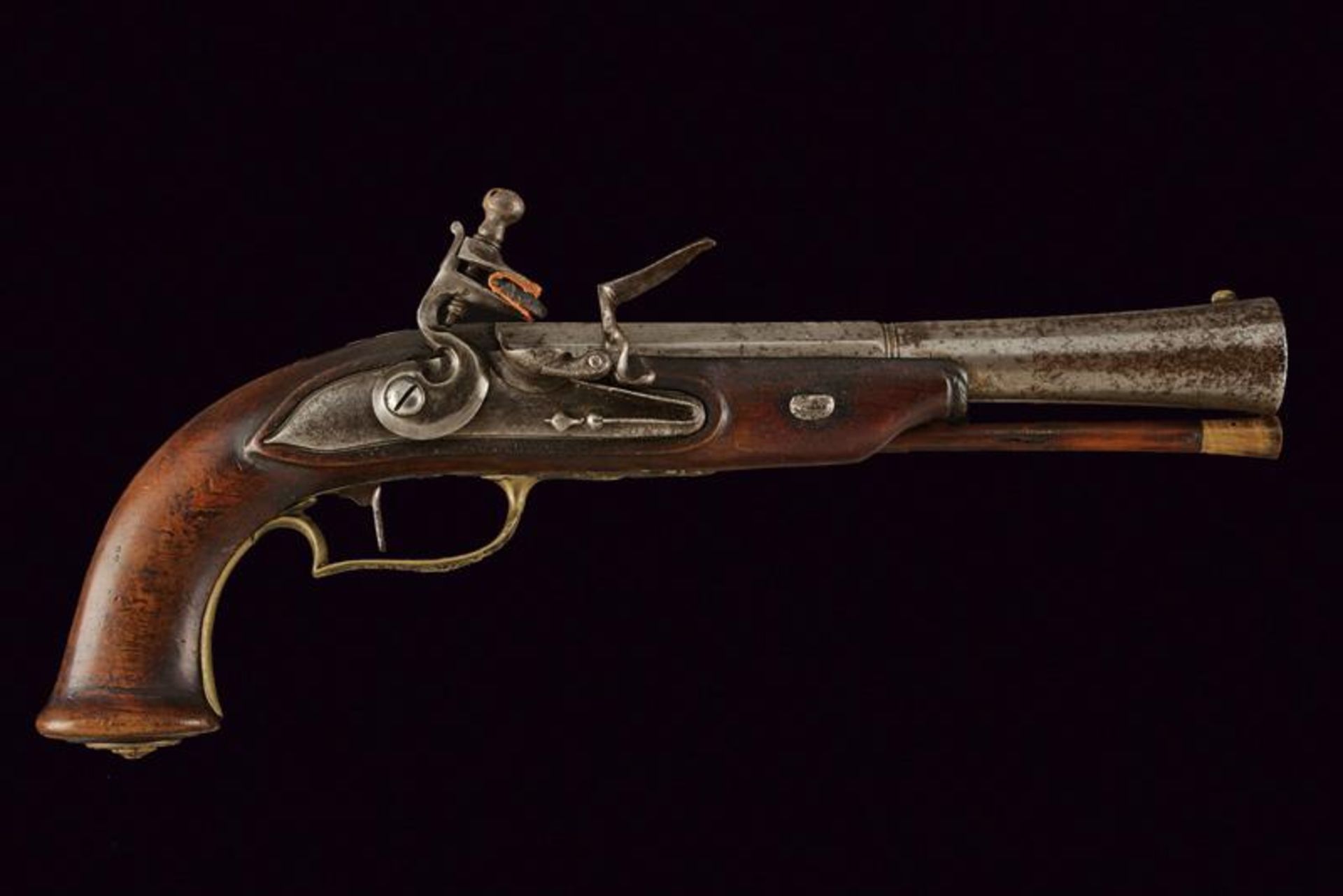 A flintlock blunderbuss pistol signed Ponsin - Bild 6 aus 6