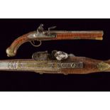 A flintlock pistol