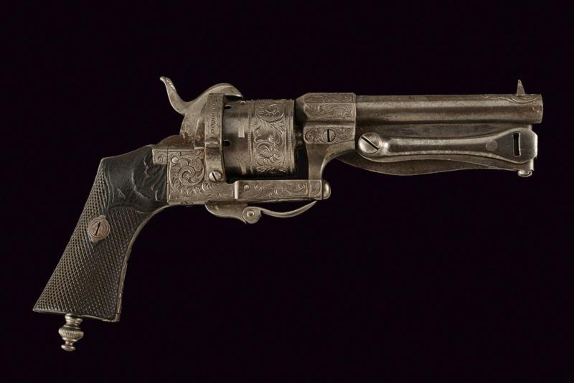 A pinfire revolver with folding knife by Bayet Freres - Bild 5 aus 5