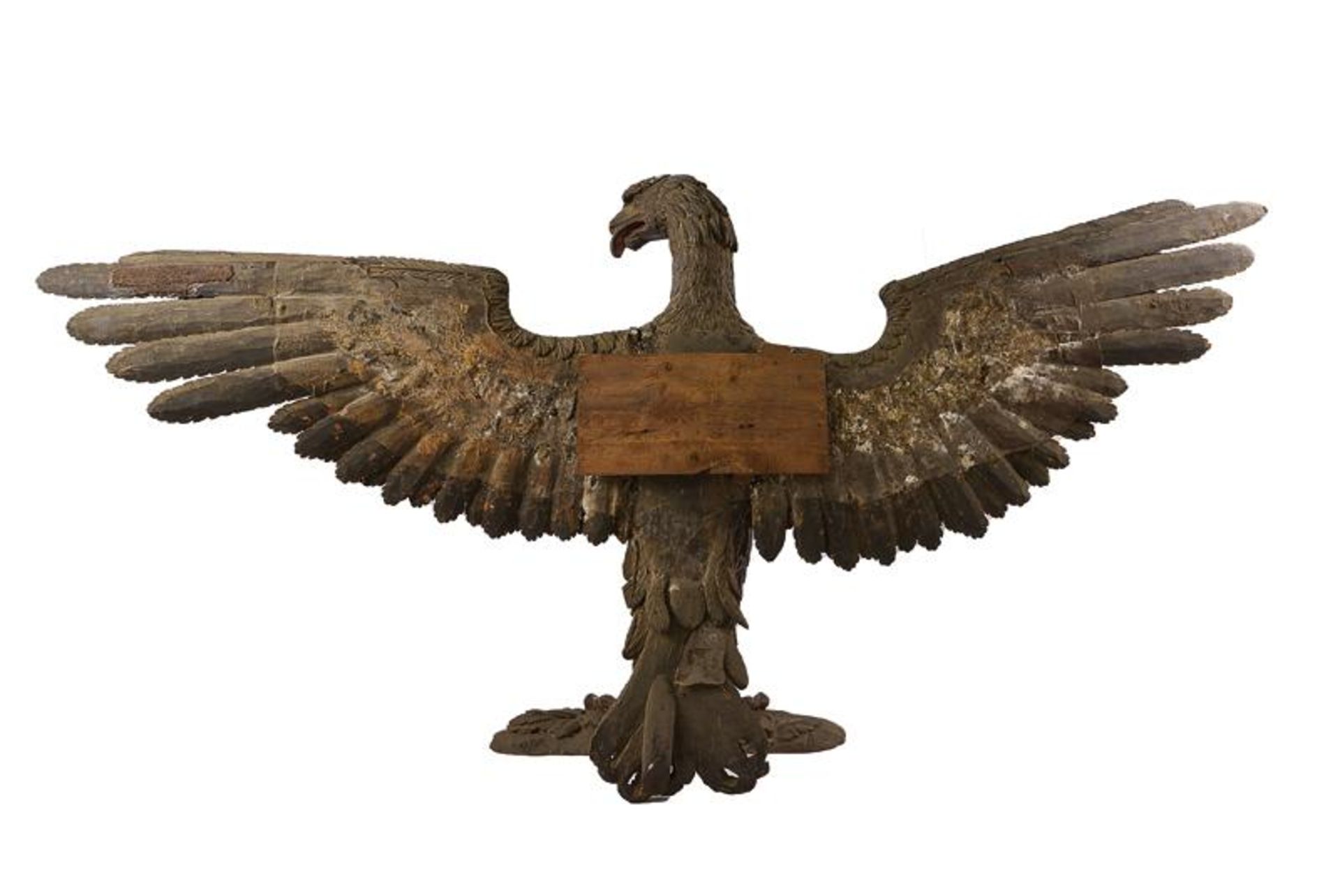 A big wooden sculpture of eagle - Image 4 of 5