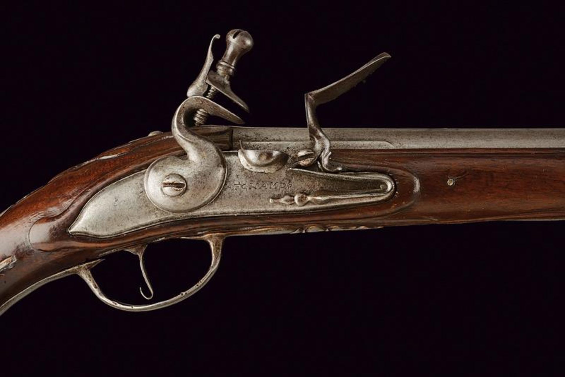 A flintlock pistol by Fafchamps - Bild 2 aus 6