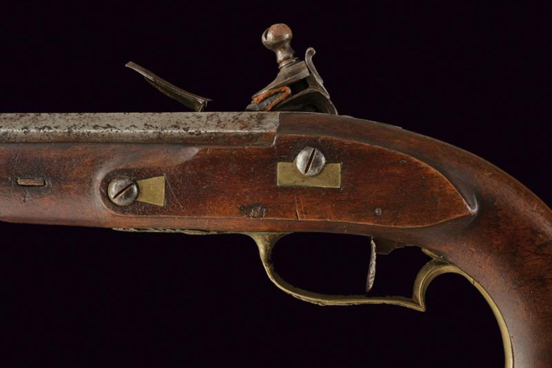 A flintlock blunderbuss pistol signed Ponsin - Bild 3 aus 6