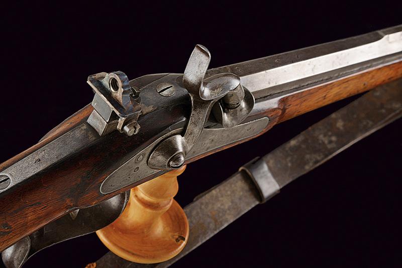 A 1851 model federal percussion carbine with diopter sight - Image 5 of 7
