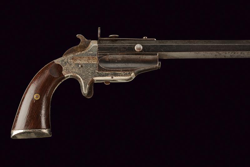 A center fire pistol with long barrel by Frank Wesson - Image 2 of 6