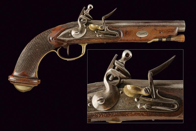 A flintlock pistol