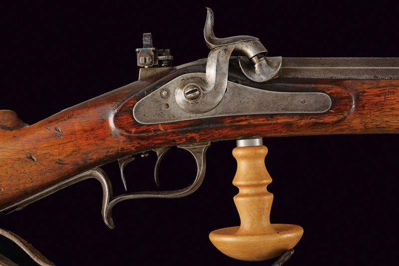 A 1851 model federal percussion carbine with diopter sight - Image 2 of 7