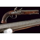 An 1814 model Gendarmerie de la Garde flintlock pistol