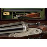 A Charles Boswell Mod. HH cased double-barreled shotgun