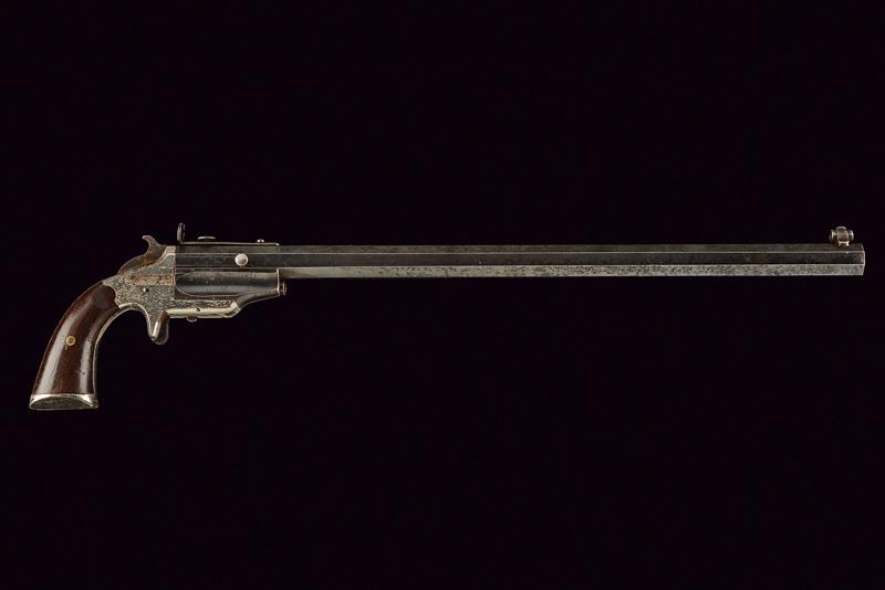 A center fire pistol with long barrel by Frank Wesson - Image 6 of 6