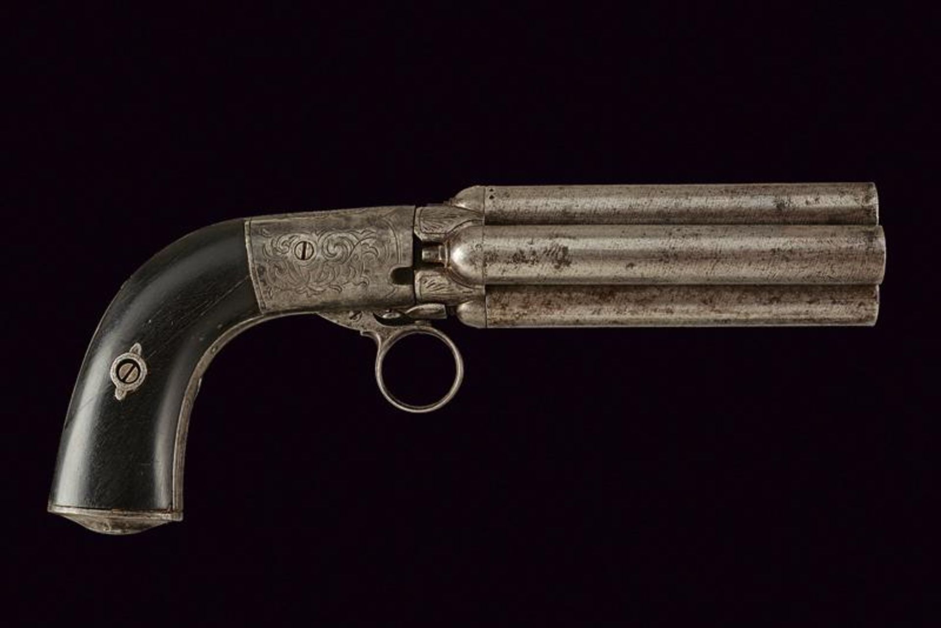 A rare pepperbox revolver by Calabresi - Bild 5 aus 5