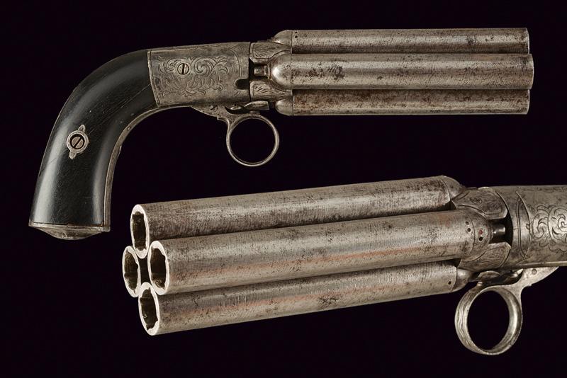 A rare pepperbox revolver by Calabresi