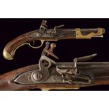 A 1763-66 model flintlock navy pistol