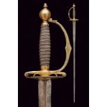 A vermeil hilted small sword