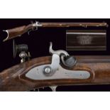 A fine percussion target rifle by Jeannet