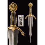 A cinquedea type dagger in the 16th century style