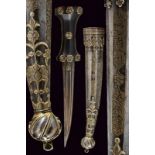 An important and rare silver mounted Tuerkenbeute dagger