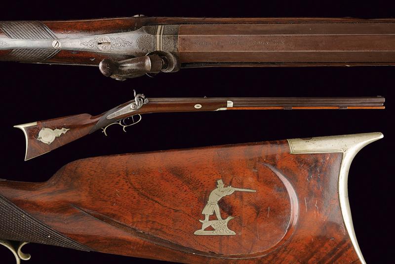 A percussion carbine by N. Lewis