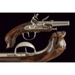 A 'Chien de mer' navy officer's flintlock pistol