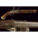 A rare 1733 model flintlock pistol for the Maréchaussée de Lyon, signed Girard