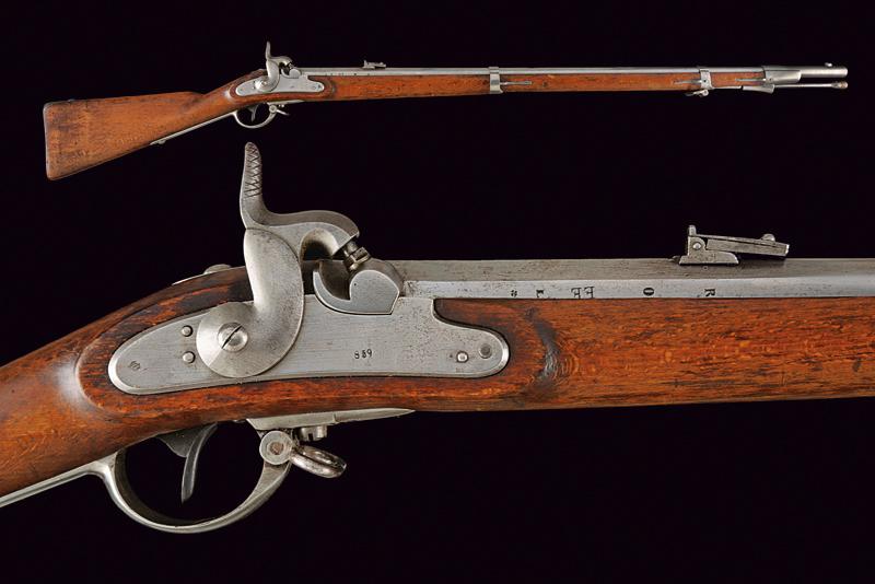 A 1854 model infantry Lorenz percussion rifle