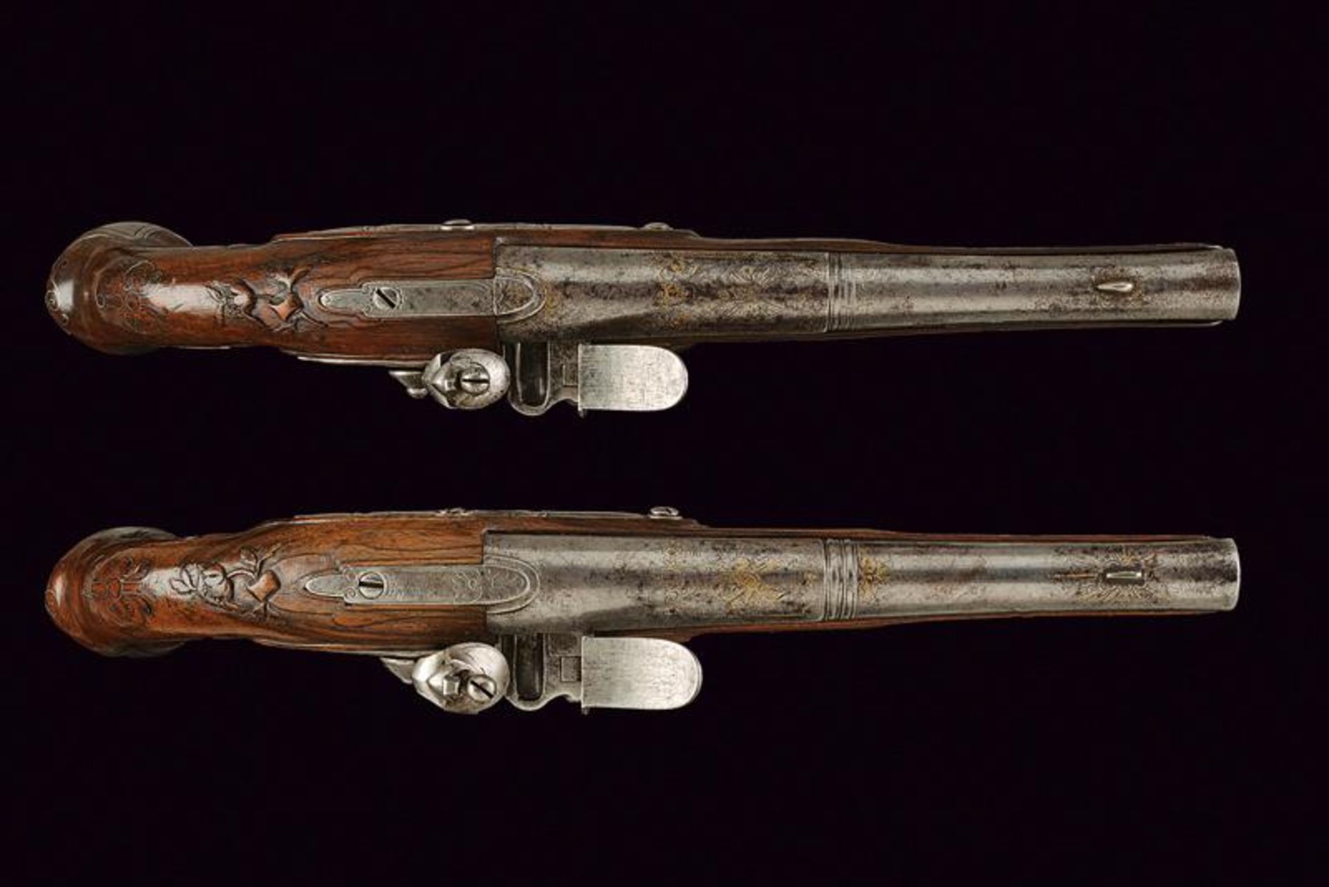 A pair of flintlock pistols - Bild 2 aus 6