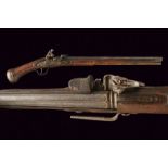 A military flintlock pistol