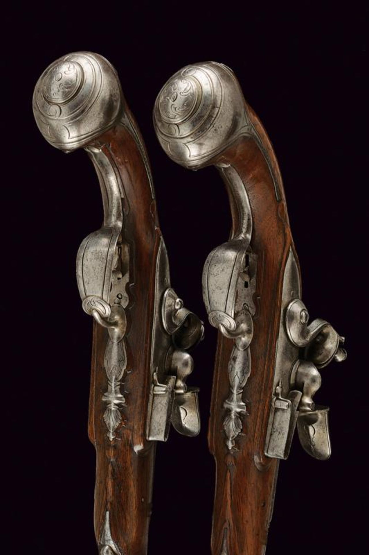 A pair of flintlock pistols - Bild 4 aus 6