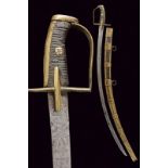 A very scarce hussar's sabre 'Regt. du Comte de Raugrave'