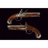 A pair of flintlock pistols